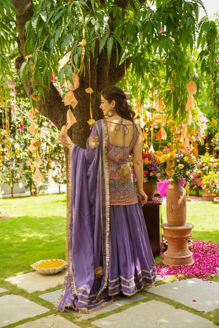 AMARVIO LUXE SHARARA SET